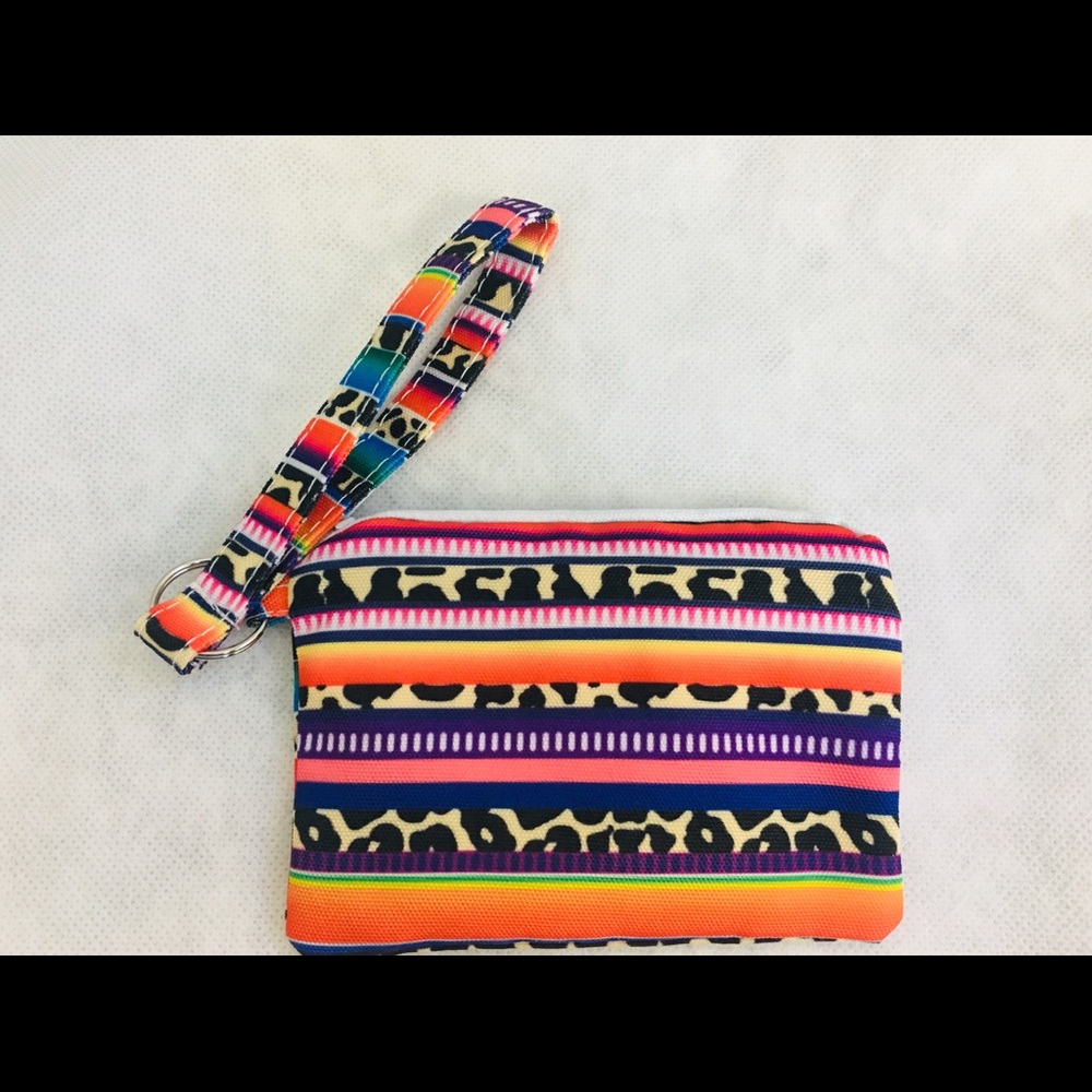 Serape zip up ID wallet FOB